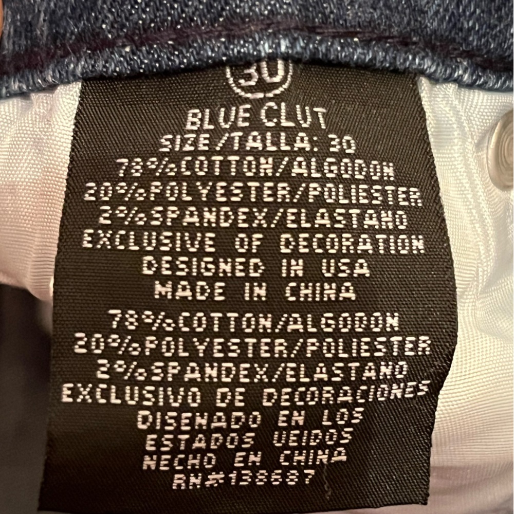 Blue Cult Denim Size 30 Women’s Denim Distressed Blue Jeans - Picture 6 of 8